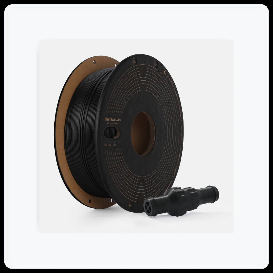 Bambu Lab PPS-CF - Black (76100) / Filament with spool / 0.75 kg
