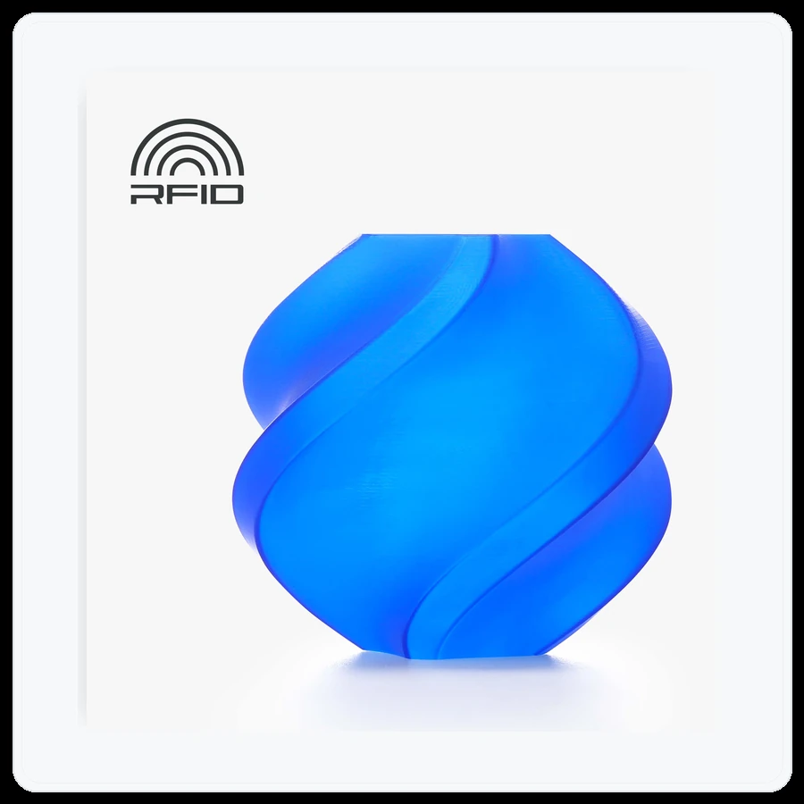 Bambu Lab PLA Translucent - Blue (13611) / Filament with spool / 1 kg