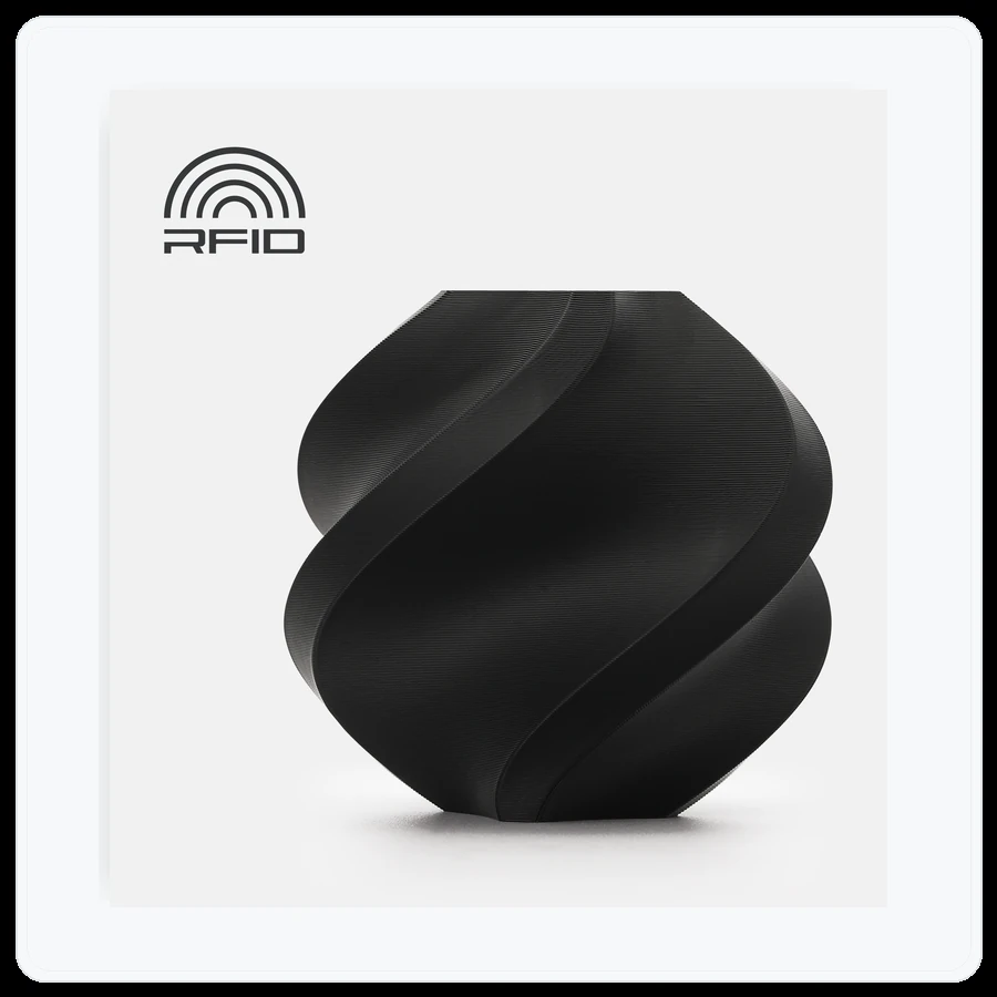 Bambu Lab PLA Tough+ - Black (12104) / Filament with Spool / 1kg