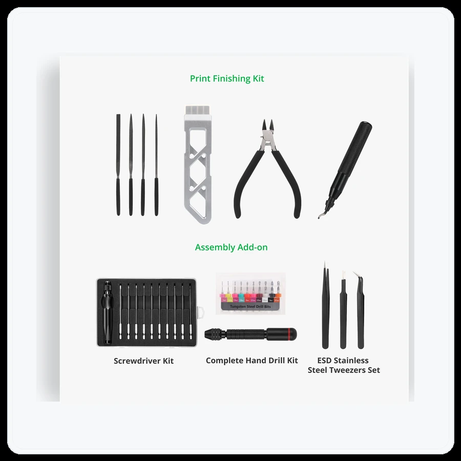 Bambu Lab Print Finishing Kit - Kit with Assembly Add-on