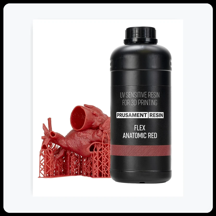 Prusa3D Prusament Resin Flex Anatomic Red