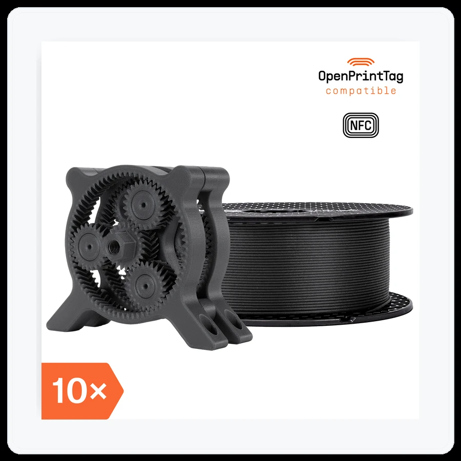 Prusa3D Prusament PA11 Carbon Fiber Black 800g (NFC) – Multipack 10 pcs