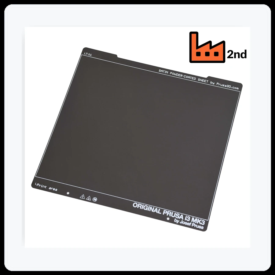 Prusa3D Satin Powder-coated Print Sheet (FACTORY SECOND) - Standard