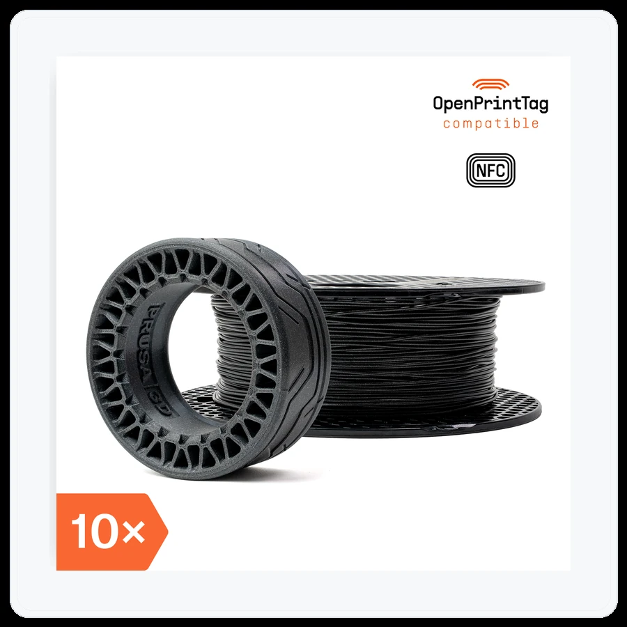 Prusa3D TPU 95A Prusa Galaxy Black 500g (NFC) – Multipack 10 pcs