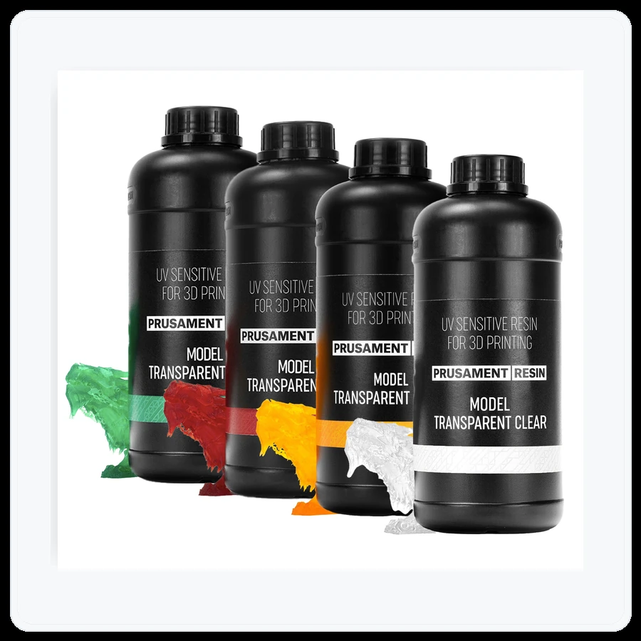 Prusa3D Prusament Resin Model Transparent Bundle 3+1 FREE - Standard