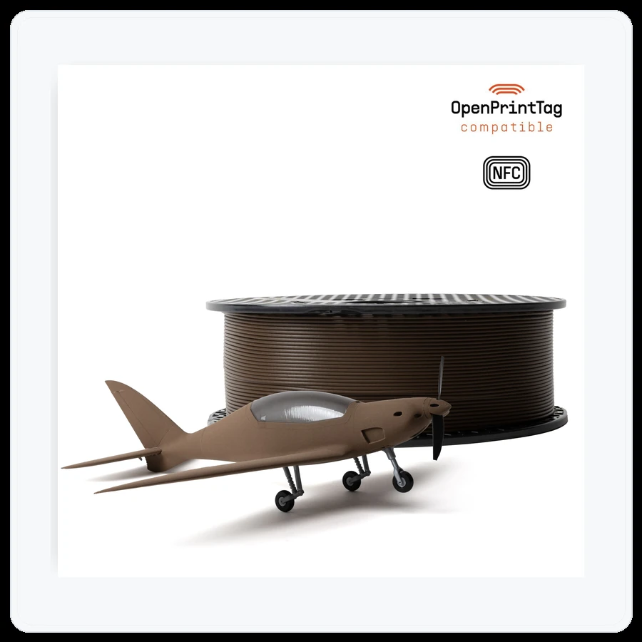 Prusa3D Prusament PLA Lightweight Chocolate Brown (NFC)