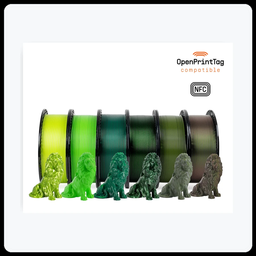 Prusa3D PLA Greenscale Bundle 5+1 FREE - Standard
