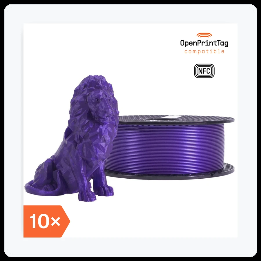 Prusa3D Prusament PLA Galaxy Purple (NFC) – Multipack 10 pcs