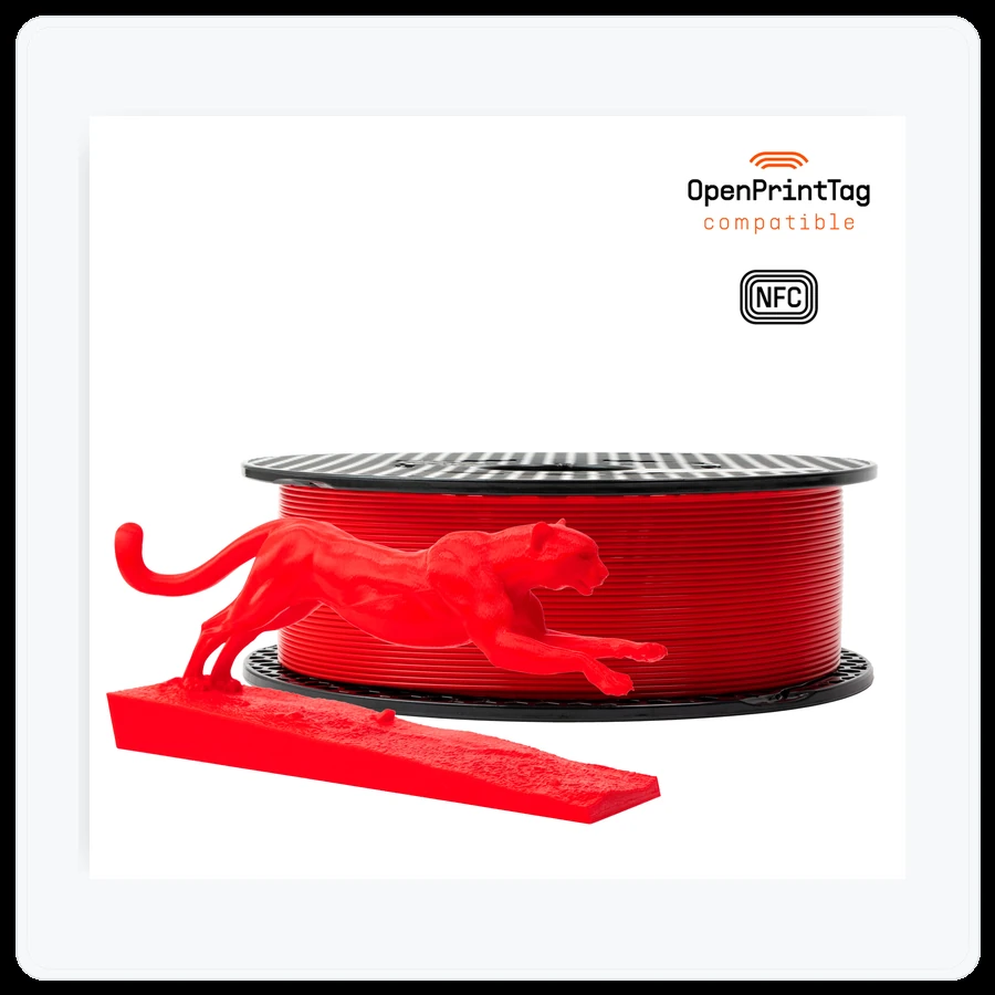 Prusa3D Prusament PLA High Speed Lipstick Red (NFC)