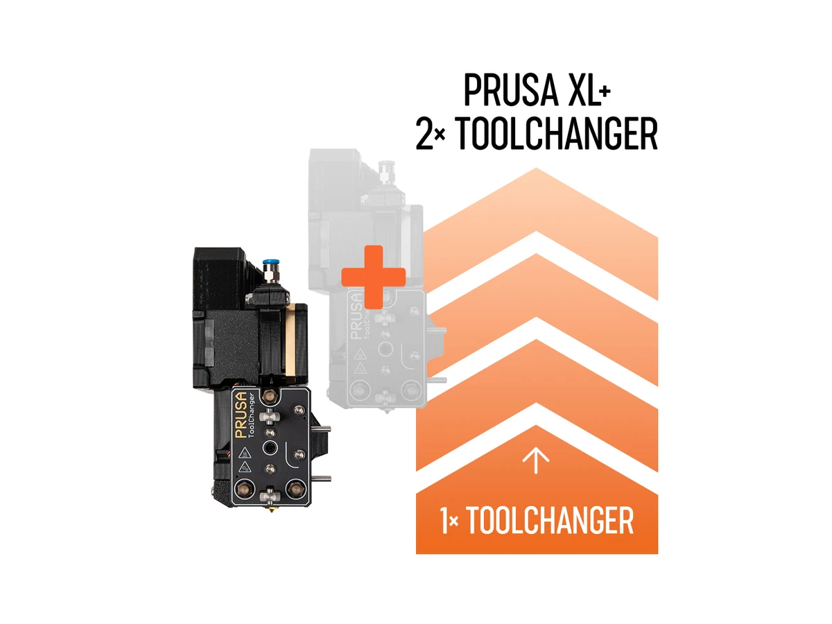Prusa3D Prusa XL+ Single-Tool to Dual-Head Upgrade