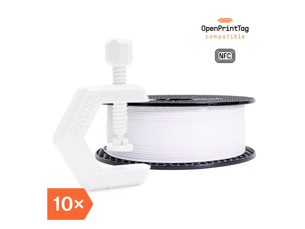 Prusa3D Prusament PETG Signal White (NFC) – Multipack 10 pcs
