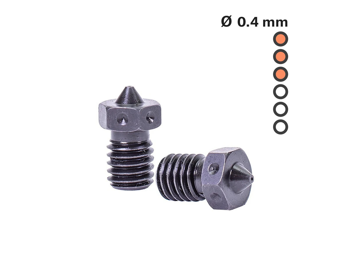 Prusa3D Hardened steel nozzle E3D V6 0.4 mm