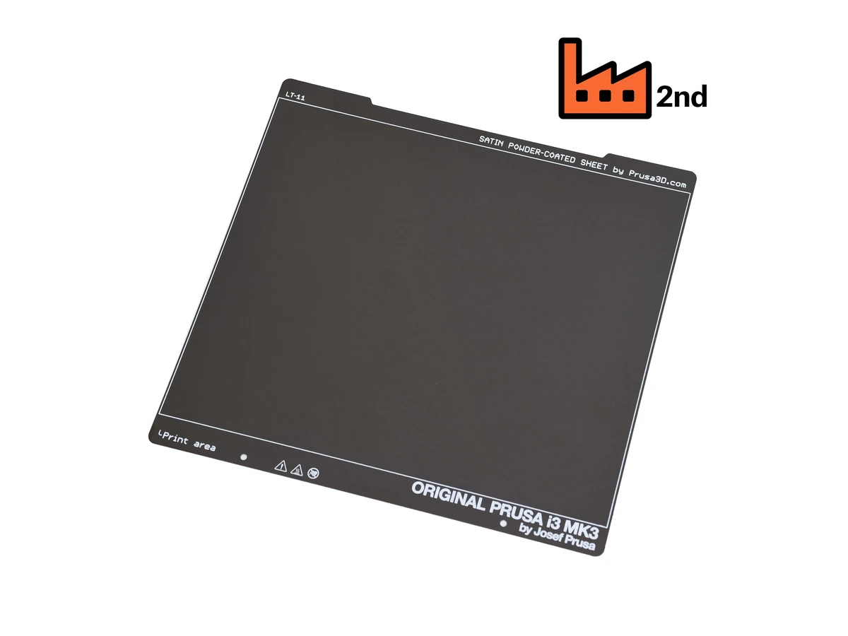 Prusa3D Satin Powder-coated Print Sheet (FACTORY SECOND)