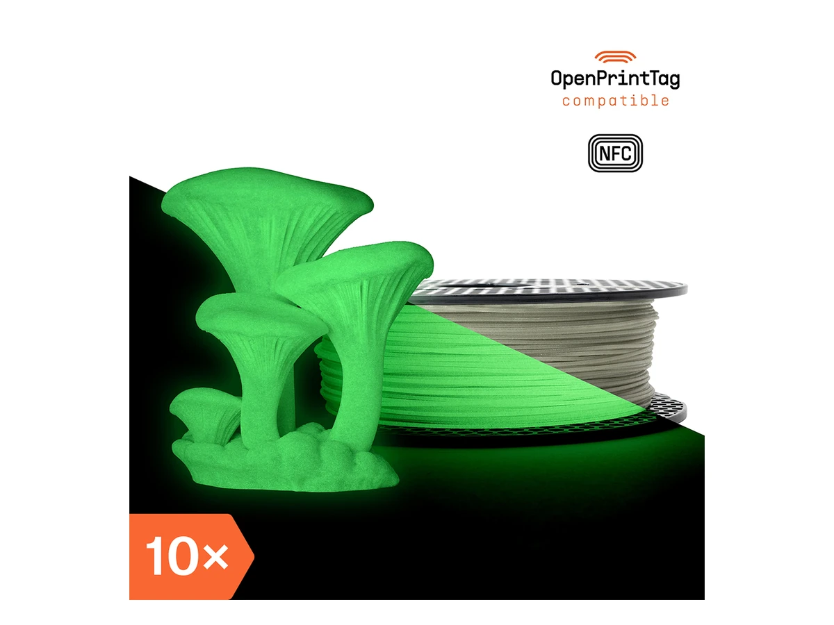 Prusa3D Prusament PETG Ultraglow Green 800g (NFC) – Multipack 10 pcs