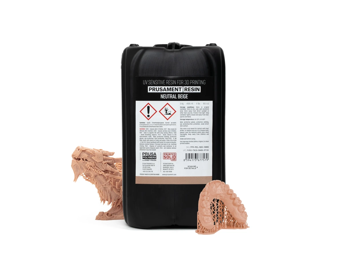 Prusa3D Prusament Resin Model Neutral Beige