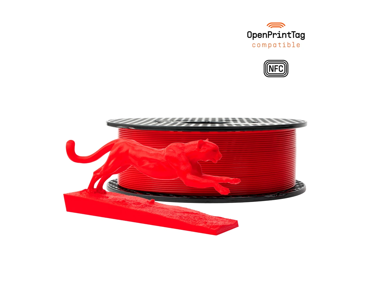 Prusa3D Prusament PLA High Speed Lipstick Red (NFC)
