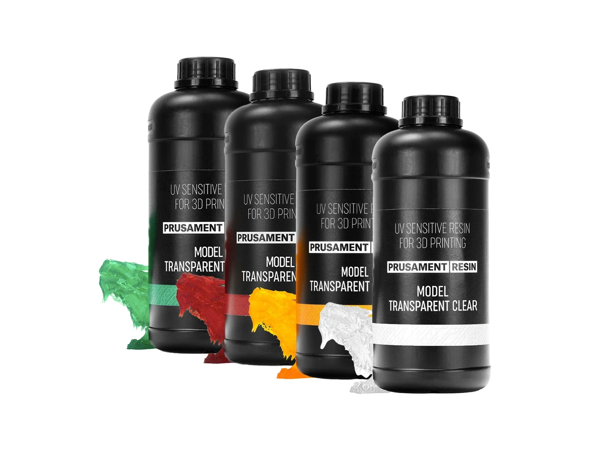 Prusa3D Prusament Resin Model Transparent Bundle 3+1 FREE