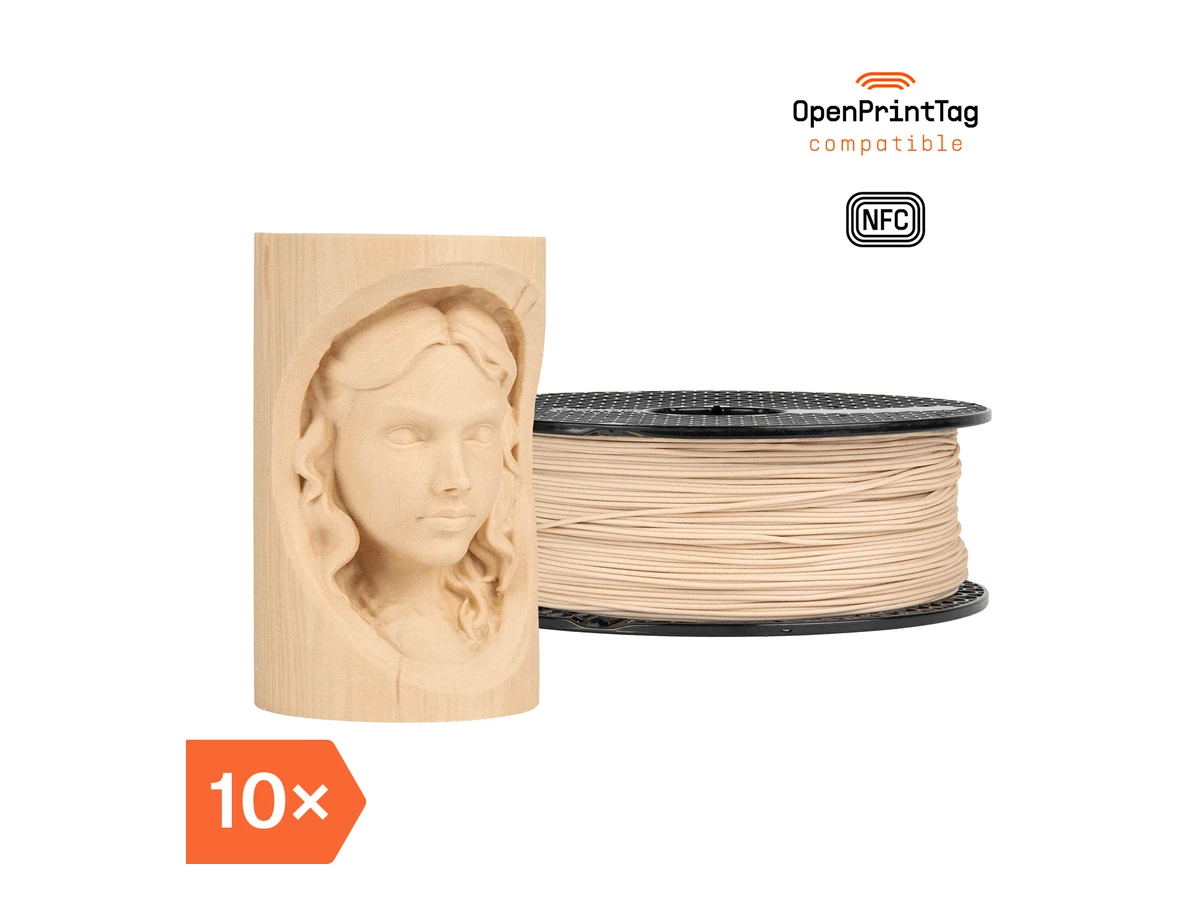 Prusa3D Prusament Woodfill Linden Light (NFC) – Multipack 10 pcs