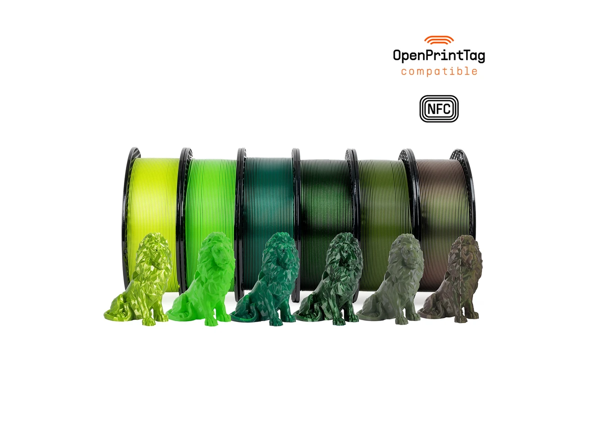 Prusa3D PLA Greenscale Bundle 5+1 FREE