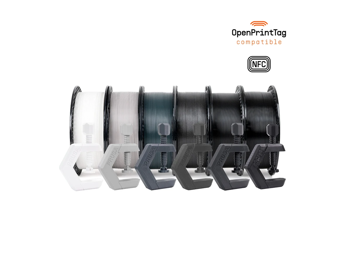 Prusa3D PETG Greyscale Bundle 5+1 FREE