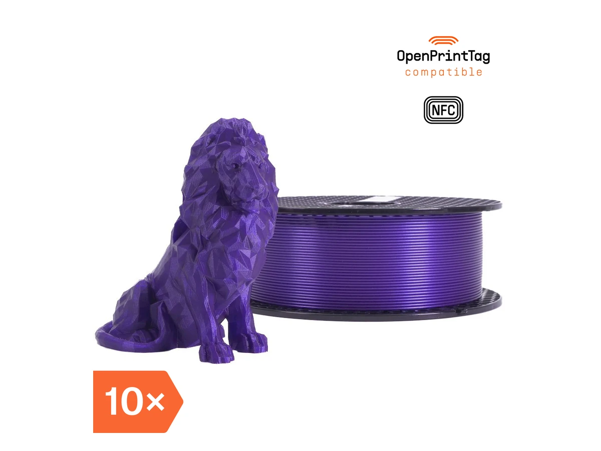 Prusa3D Prusament PLA Galaxy Purple (NFC) – Multipack 10 pcs