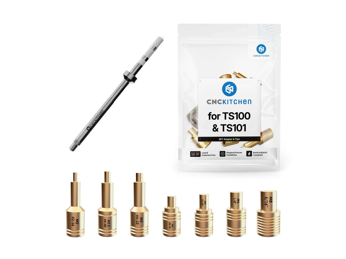 Prusa3D Installation Tips SET compatible with TS100 & TS101