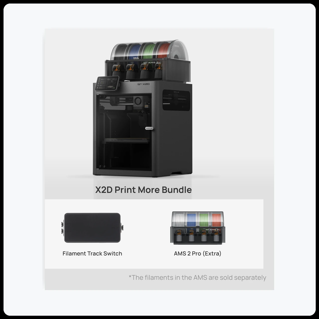 Bambu Lab X2D X2D Print More Bundle