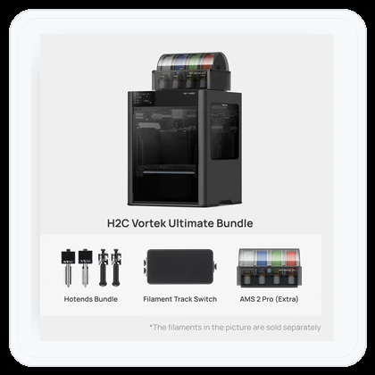 Bambu Lab H2C AMS Combo / H2C Vortek Ultimate Bundle